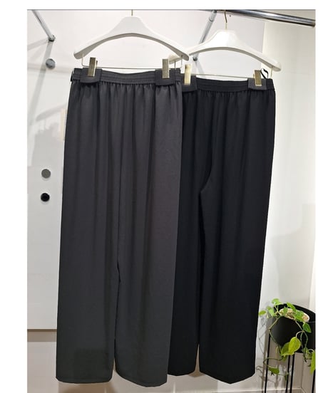 【cafune】625620 mat stretch georgette easy pants