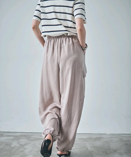 21【ruxe 26AW】  2633720 サテンカーゴパンツ
