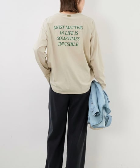 【MICA&DEAL】0125309245 バックプリントロゴロングT-shirt