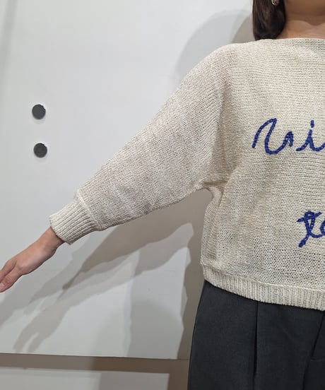 【ATELIER SIX】BL-11267396 リネンテープロゴ刺繍プルオーバー
