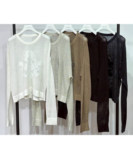 【PRIORITY 26AW】 P67003KR 刺繍メッシュ PO