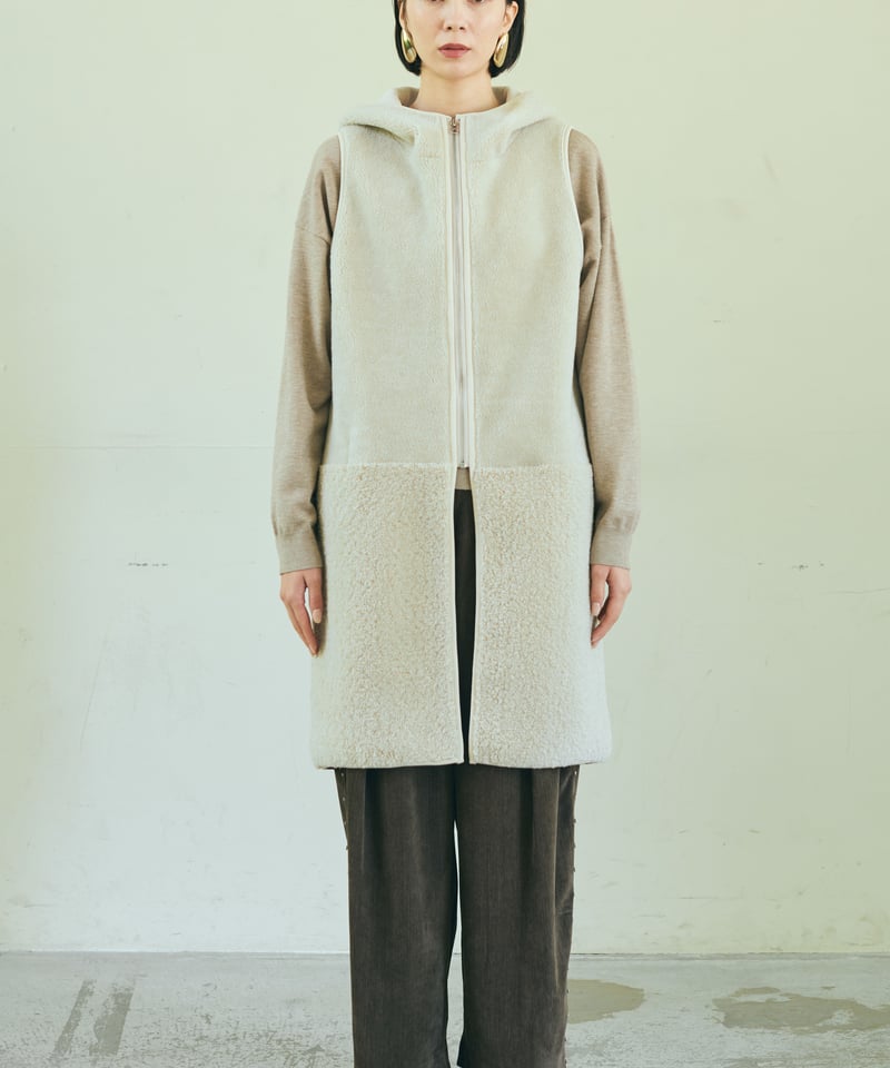 ruxe 26AW】2634232 ロングボアベスト | selectshopB5