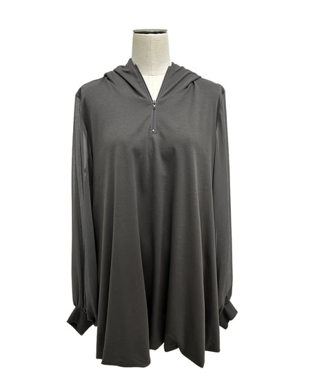 【ayane 26AW】 856749 バルーンシルエットフーディチュニック