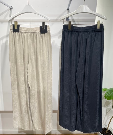 【cafune】535623 silk touch polyester wide easy pants
