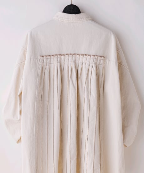 【Lallia Mu 26AW】  2613670 2wayスリーブデニムシャツ