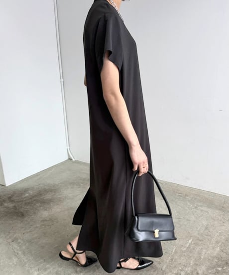 【cafune】525101 mat stretch georgette relax onepiece