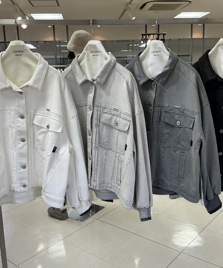 【ayane 26AW】  856705　グレイッシュデニムジャケット