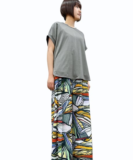 【ayane 26MID SUMMER】836610 縦ロゴフレンチTシャツ