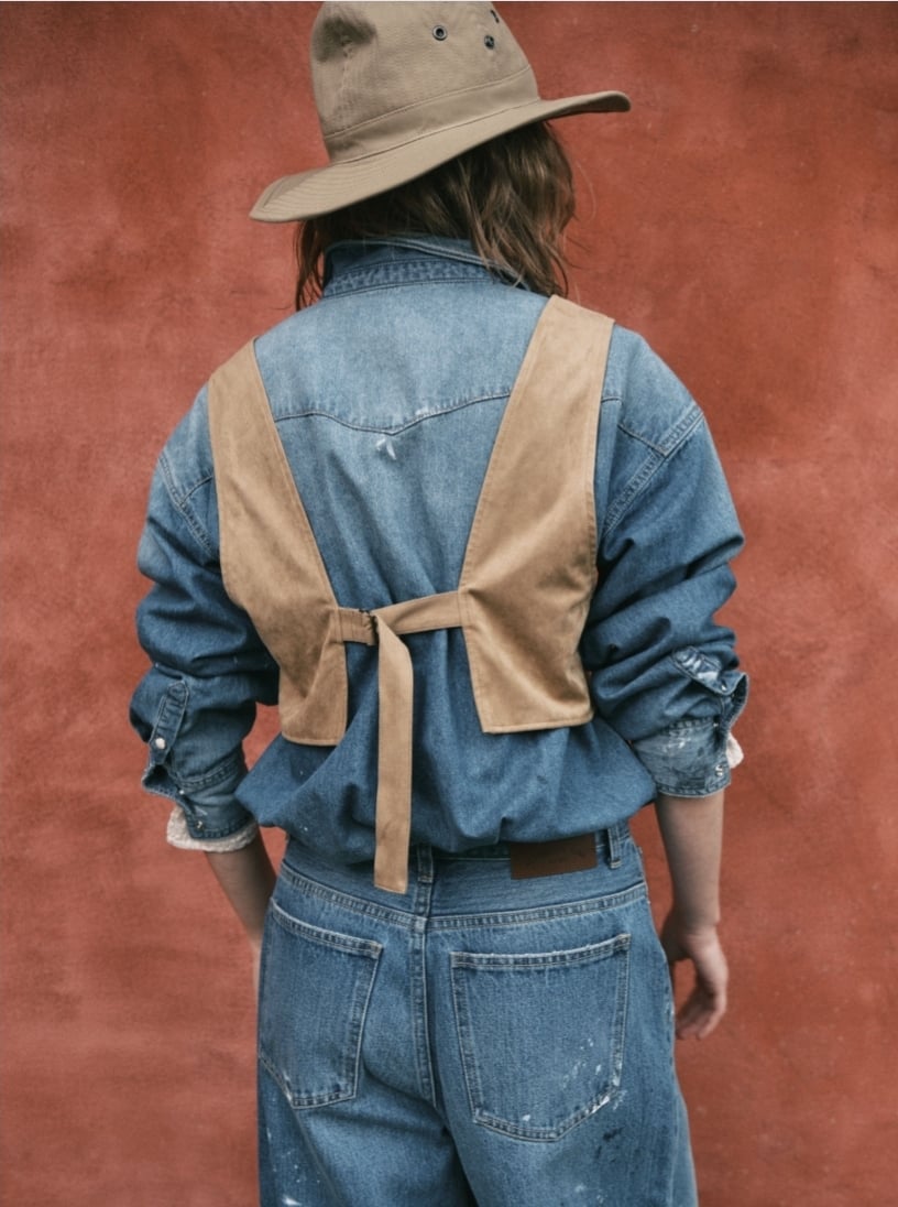 LE MÉLANGE 26SS】8613701 スウェードベストビスチェ | selects