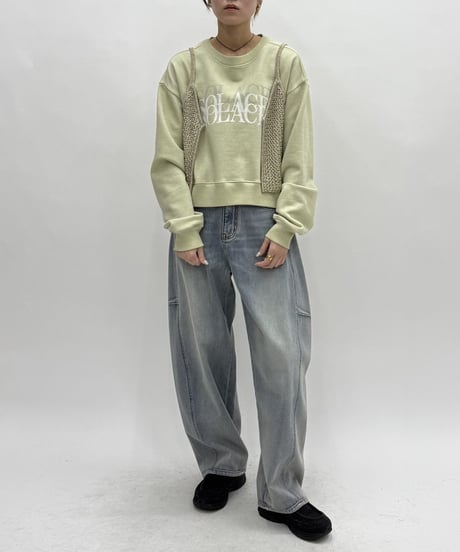 【cafune&PASSIONE 26PREFALL 】  35931 lame knit 2way camisole