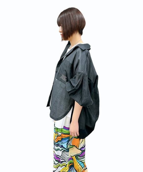 【ayane】 836621（限定商品） ヨーロッパ生地プリントワイドパンツ