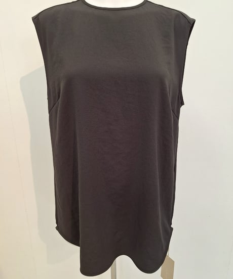 【cafune】525906 mat stretch georgette tuck blouse
