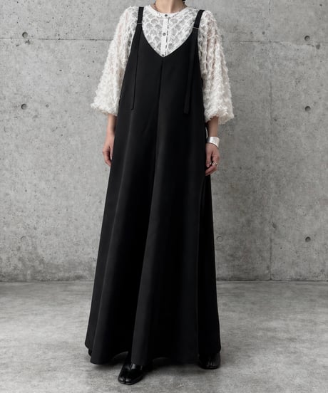 【siro de la bonte 26AW】R643325　fringe jacquard 2way blouse