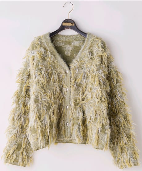 【Lallia Mu 26AW】 2613421 ジャガードニットカーディガン