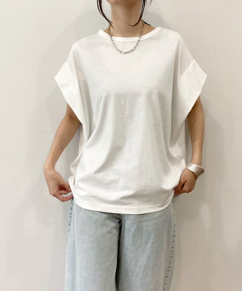 sirodelabonte 25SS】R513220 tuck sleeve Tshirt