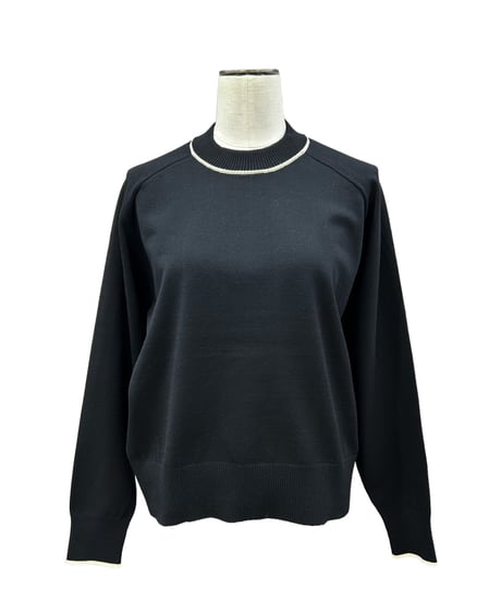 【ayane 26AW】 数量限定856771 配色ライン入りニットプルオーバー