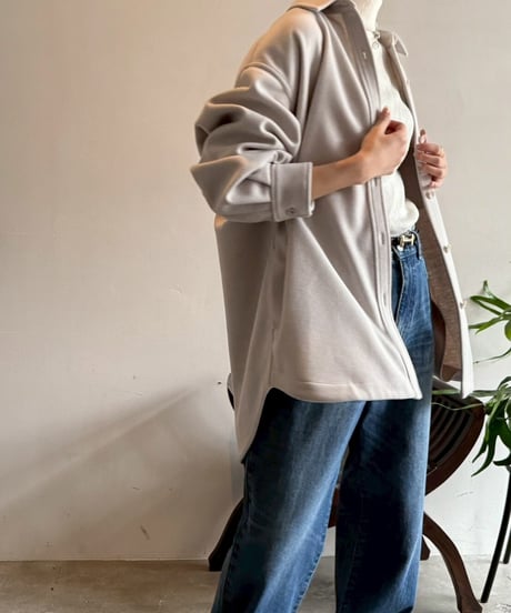 【cafune】545404 W jersey shirts blouson