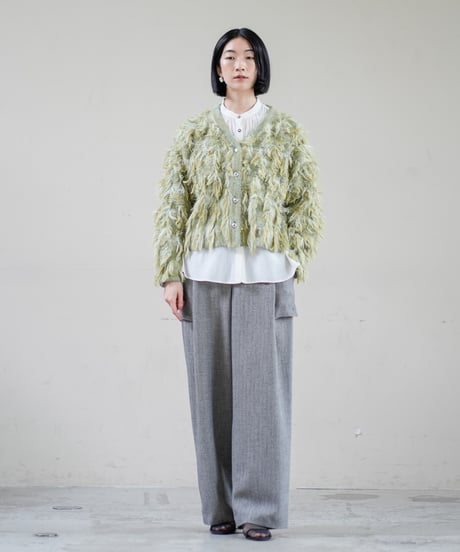 【Lallia Mu 26AW】 2613421 ジャガードニットカーディガン