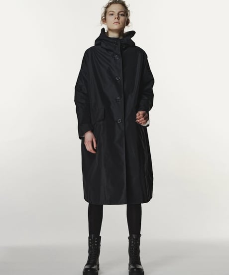 【BEATING HEART】タフタフードロングコート