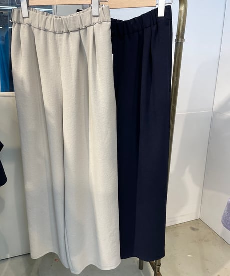 【cafune】535635 stretch georgette line pants