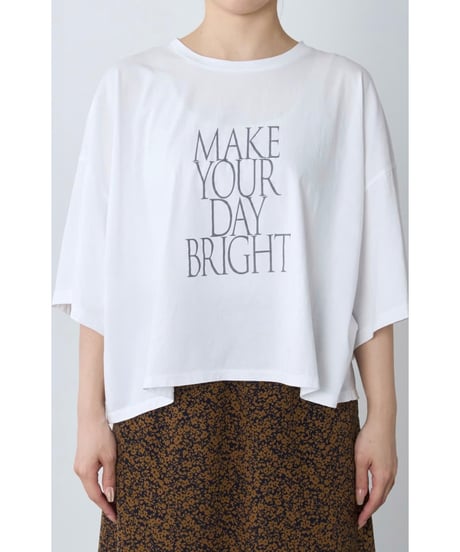 【MICA&DEAL】 0126209181 ロゴプリントクロップドT-shirt