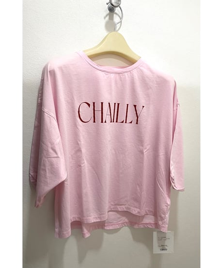 【MICA&DEAL】 0126109036 "CHAILLY"ロゴ5分袖T-shirt