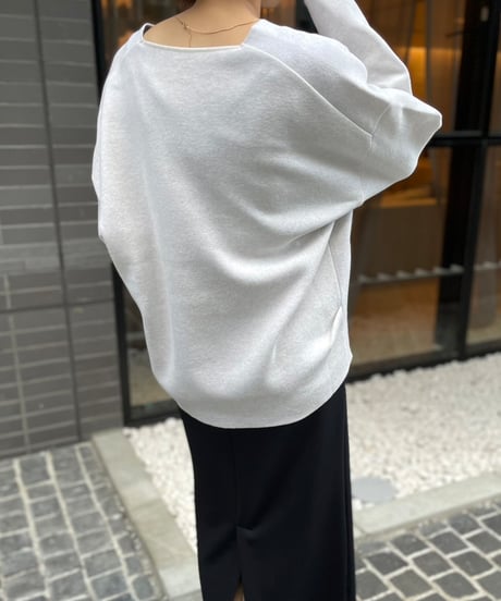 【cafune】435981 sweat knit Vneck pullover