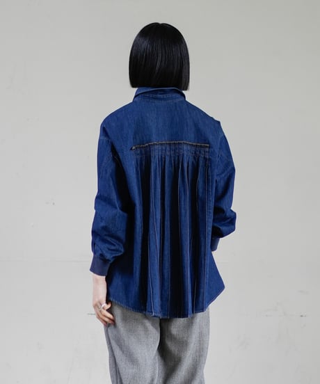 【Lallia Mu 26AW】  2613670 2wayスリーブデニムシャツ