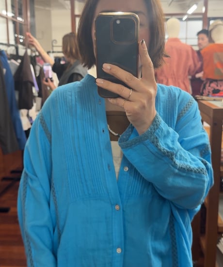 【LeMélange 26SS】 8623209 長袖スタンドシャツ