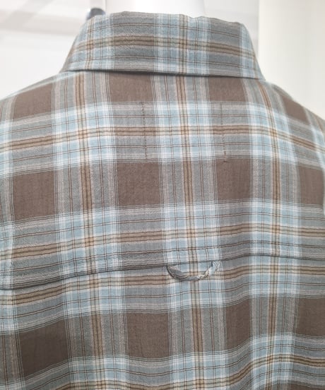 【cafune】625923 washer voile check shirt