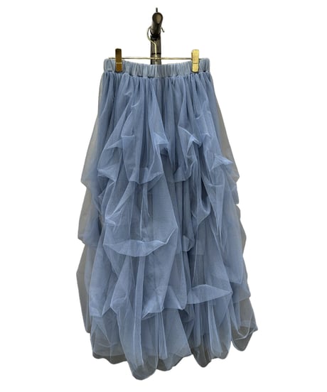 【ayane 26AW】 数量限定　 856703　タックチュールロングスカート