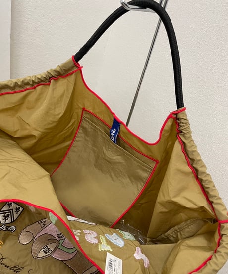 【DOUBLE STANDARD 】0400-000-253 DOUBLE STANDARD CLOTHING × BALL&CHAIN｜PASTEL BEAR SHOPPING BAG L SIZE