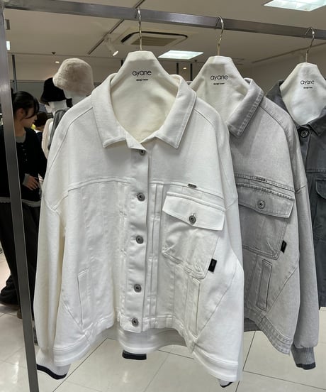 【ayane 26AW】  856704　ホワイトデニムジャケット