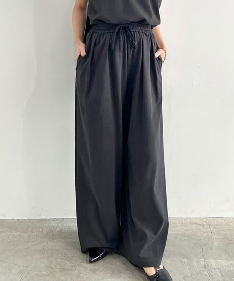 【cafune】525614 dry cotton wide easy pants