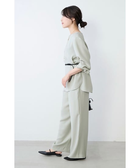 【MICA&DEAL】 0126101011 シルキーボートネックブラウス