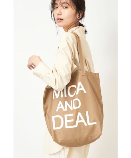 【MICA&DEAL】M00E023GD ロゴコットンバッグ