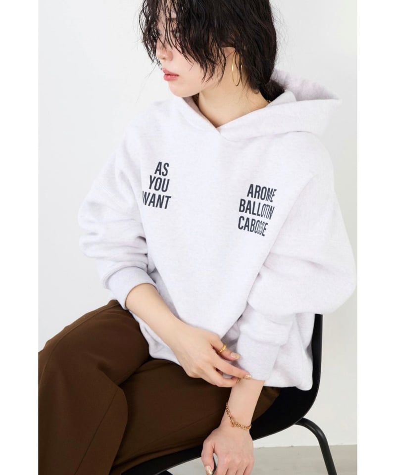 MICA&DEAL】0125409335 裏起毛ビッグロゴフーディー | selectshopB5