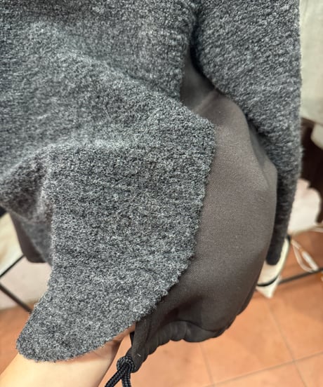 【Lallia Mu 26AW】2416516 ターンネックプルオーバー