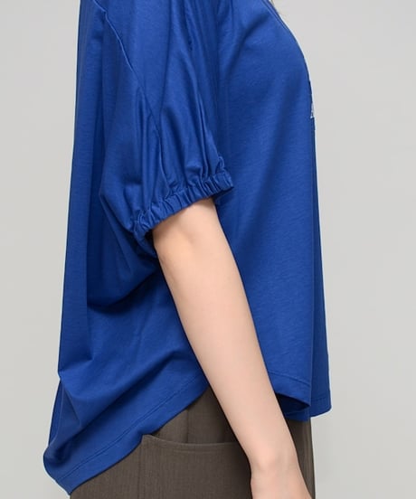 【Praia】 LEO-2501C シルケット綿・ボックスロゴTシャツ
