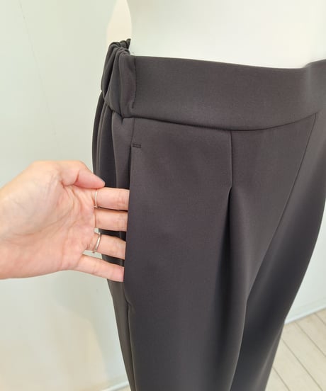 【cafune】 435618 double kint  easy wide pants