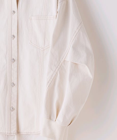 【Lallia Mu 26AW】  2613670 2wayスリーブデニムシャツ