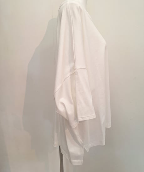 【ATELIER SIX】 21254485 CLASSIC 8分袖天竺ロゴワイドT
