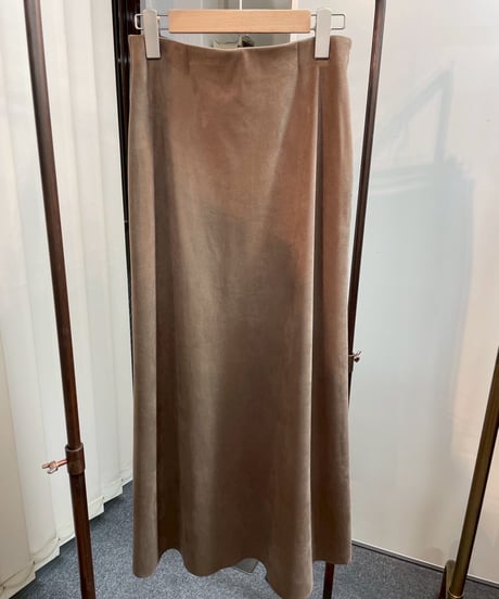 【cafune】  545612 suede flare skirt