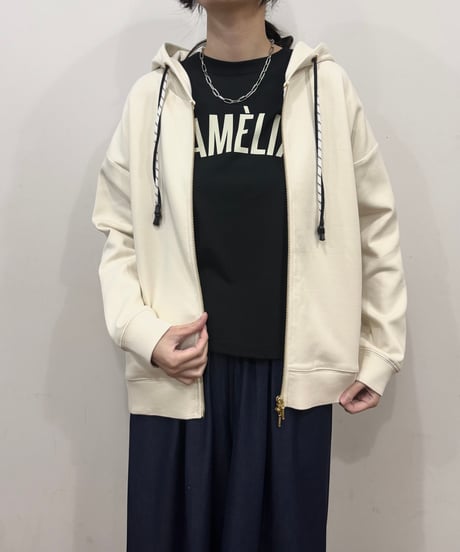 【siro de labonte】R613206 zip up foody stretch doubleface