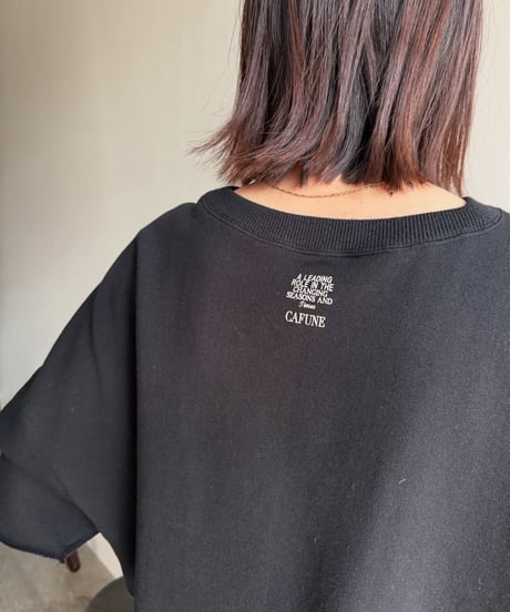 【cafune】535930  sweat half sleeve pullover