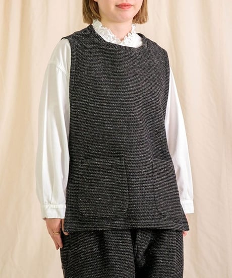 【Brocante / ブロカント】38-0280Z オリジナルツイード ポッシュブトンジレ