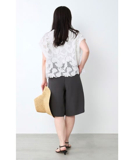 【MICA&DEAL】 0126203189 2タックハーフパンツ