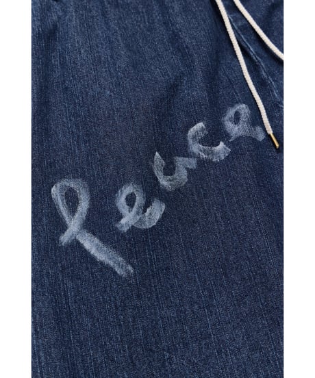 【FREERAGE】226AP317 "10oz DENIM" ラフ＆タフイージーパンツ -Hand Paint-／ALL WE NEED IS PEACE