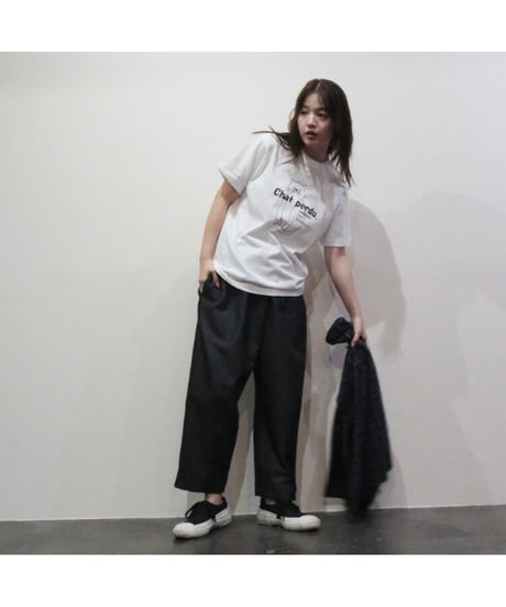 【 vent blanc ヴァンブラン 】 VBP261486 COOLMAX DENIMラップフェイクコクーン パンツ