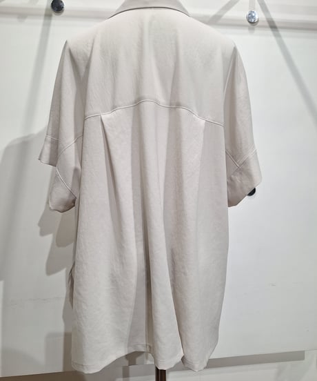 【cafune】625405 mat stretch georgette half sleeve jacket